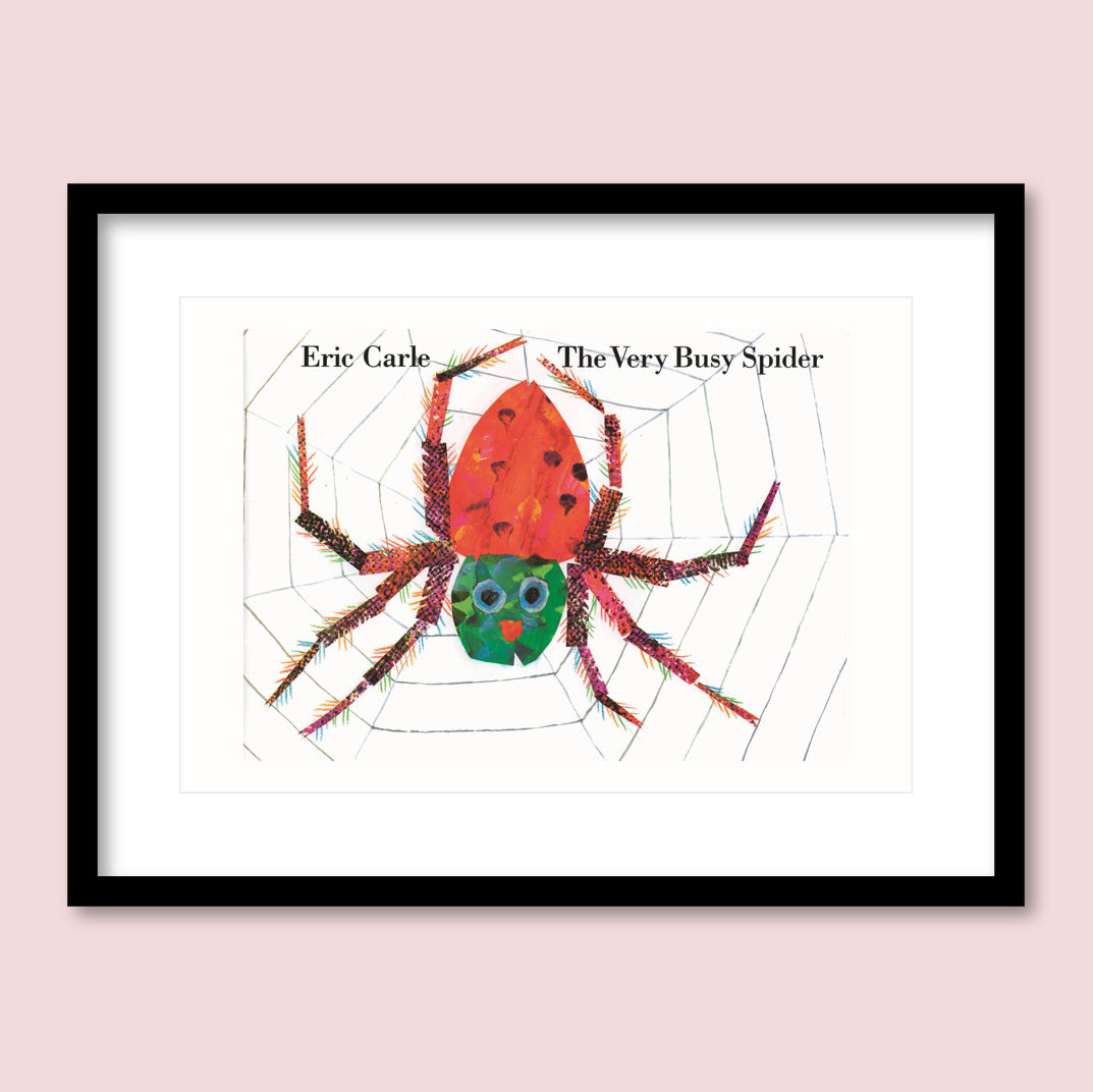 The Very Busy Spider framed art prints