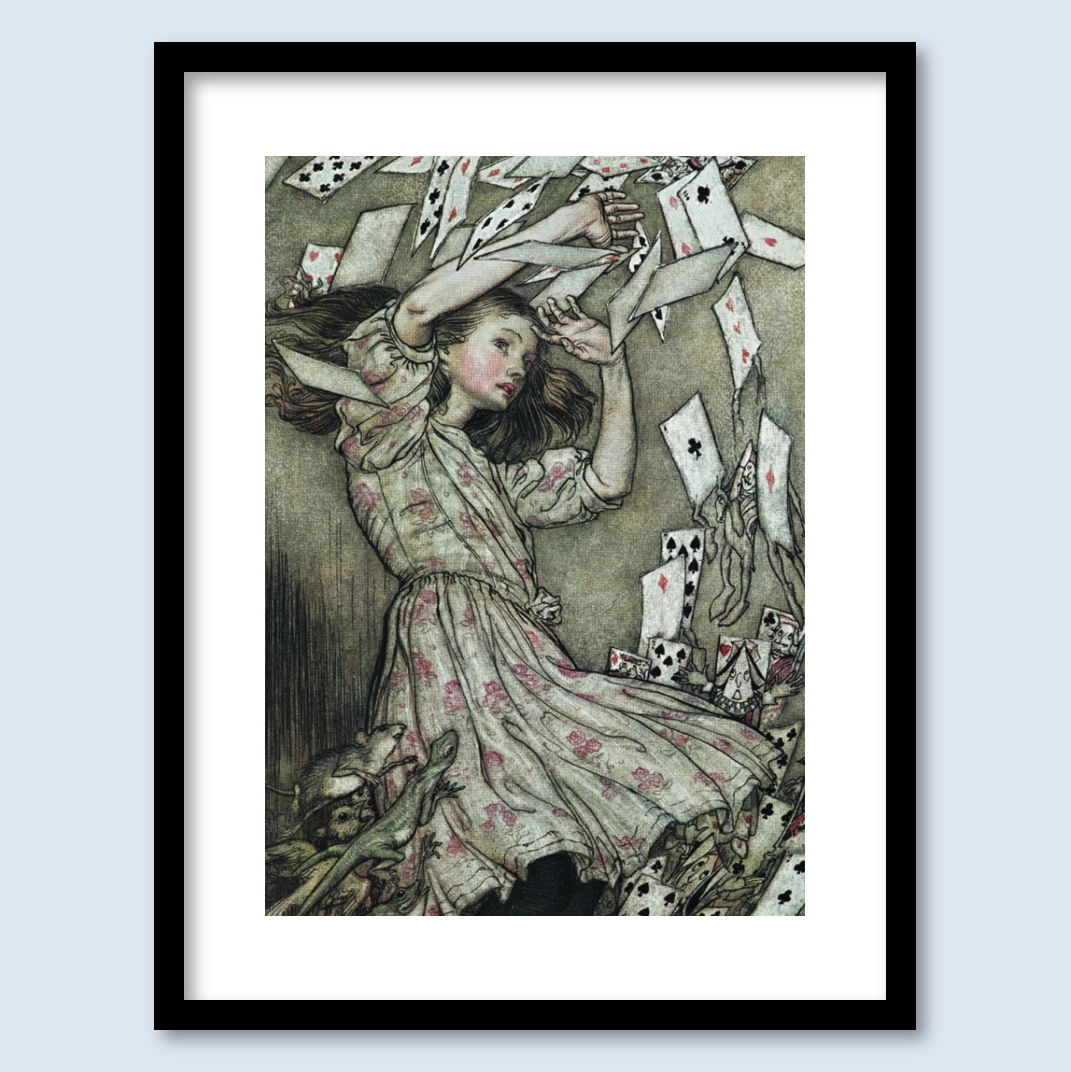 Alice's adventures in wonderland framed prints