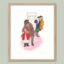 Load image into Gallery viewer, Put on our coats to go to the cafe
