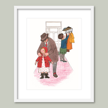 Load image into Gallery viewer, Put on our coats to go to the cafe
