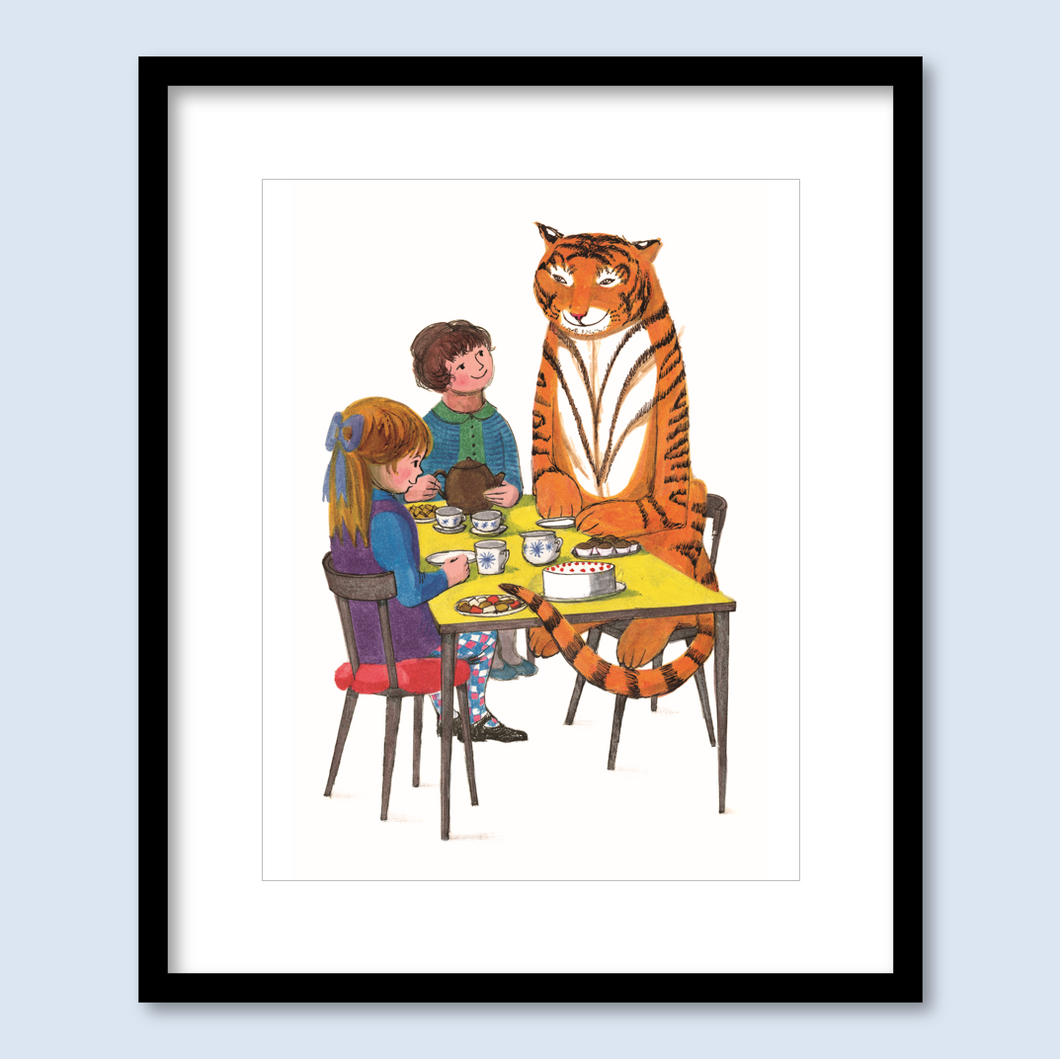 The Tiger sat down at the table