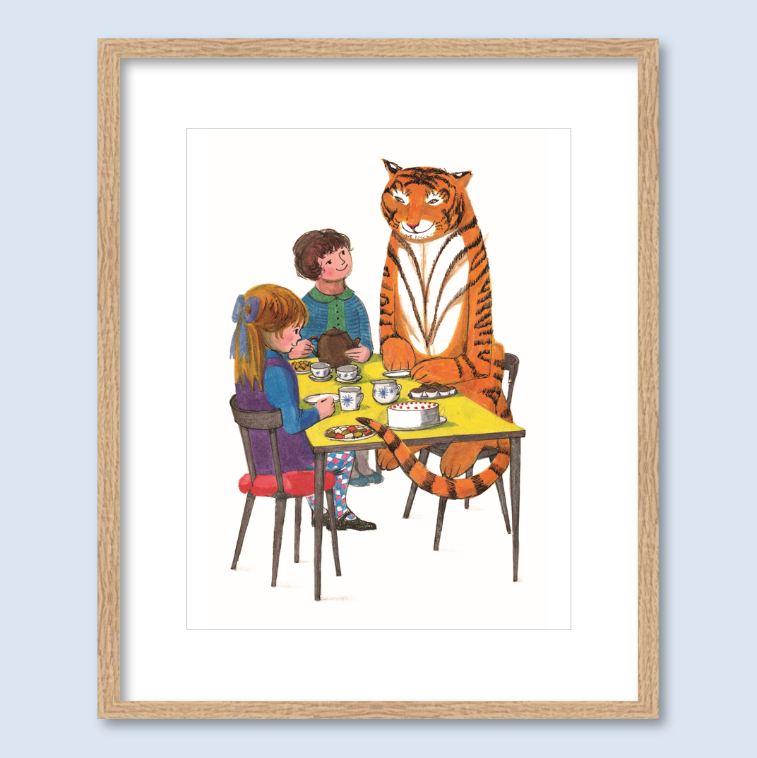 The Tiger sat down at the table