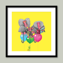 Load image into Gallery viewer, Baboons sit on balloons
