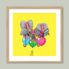 Load image into Gallery viewer, Baboons sit on balloons
