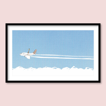 Load image into Gallery viewer, A giraffe in an aeroplane
