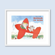 Load image into Gallery viewer, Babar en avion
